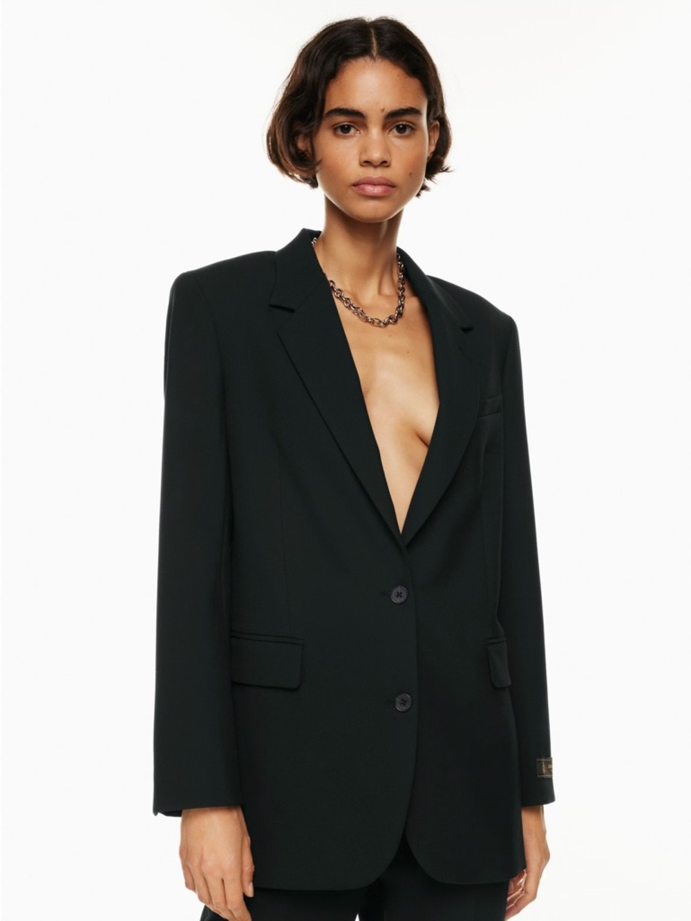 NWT Babaton New Agency Blazer in Coffee Bean Brown Size Small Aritzia #102284 - Picture 10 of 11
